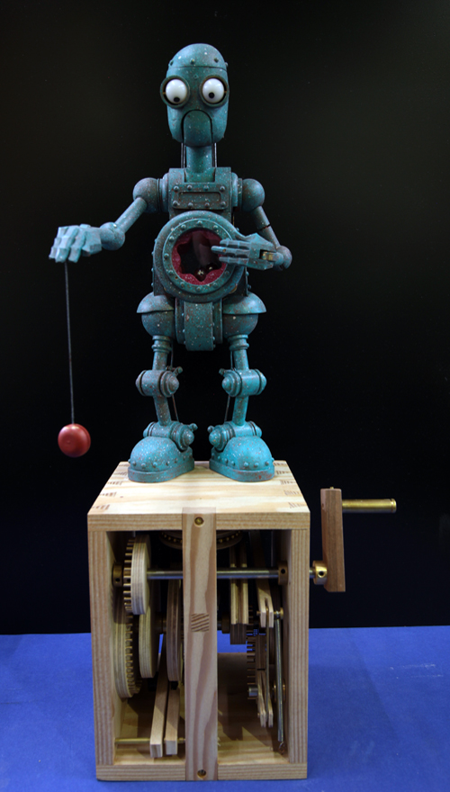 Automata Mechanical Sculpture, Collectible Automaton handmade in